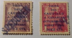 Foto 1 Sello sin identificar: 1088-1089 VISITO DEL CAUDILLO A CANARIAS