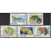 FAUNA HISPANICA - ANFIBIOS - AÑO 1975 - Nº EDIFIL 2272-76 - NUEVOS SIN SEÑAL DE FIJASELLOS